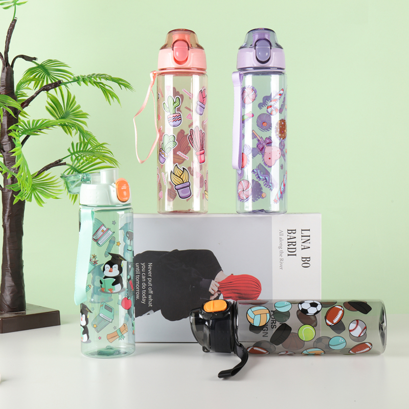 232Plastic sports water bottle image 4
