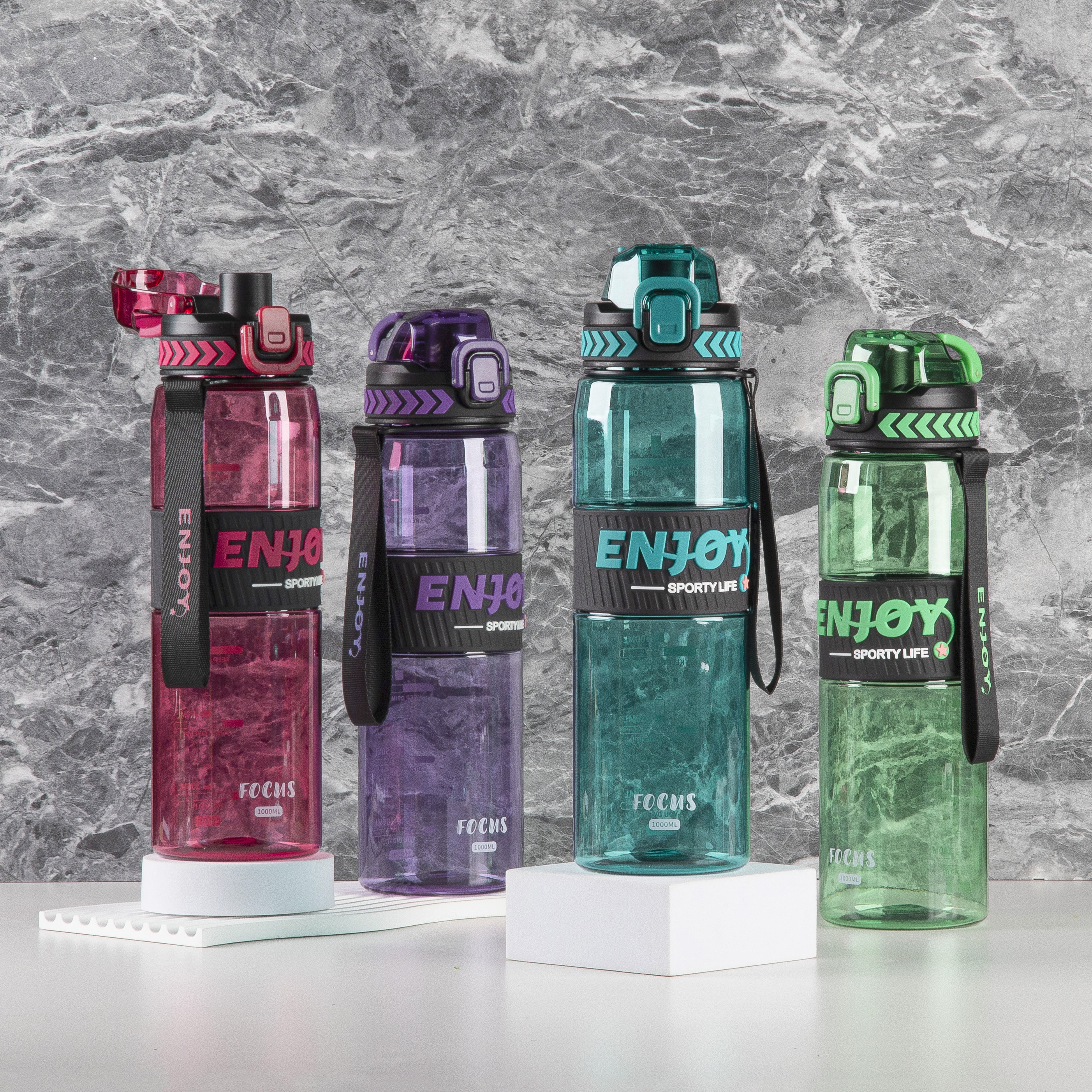 245 and 246 Plastic sports water bottle image 6