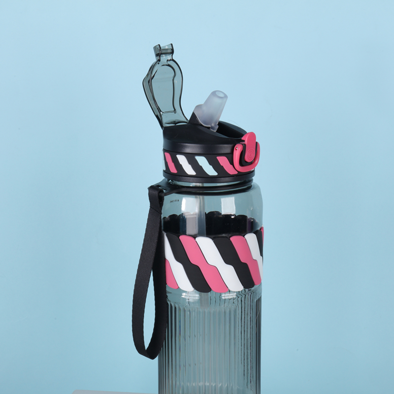 255 and 256 Plastic sports water bottle image 2