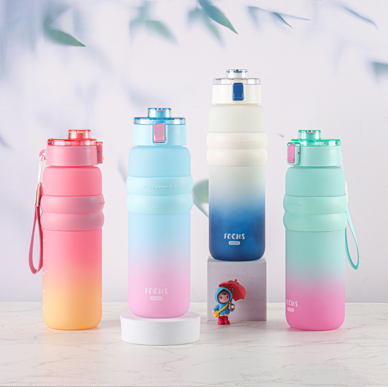 285-1A and 286-1A Gradient-colored plastic water bottle image 5