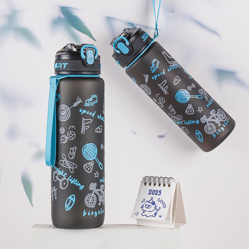 287-1 and 288-1 Plastic sports water bottle image 4