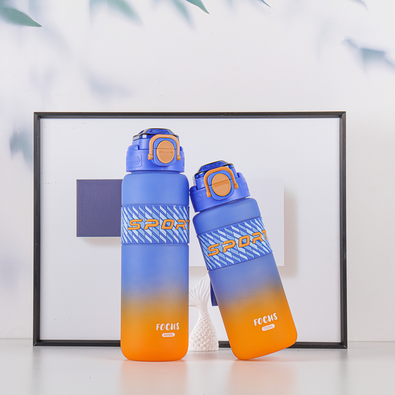 289-1 and 290-1 Gradient-colored plastic water bottle image 4