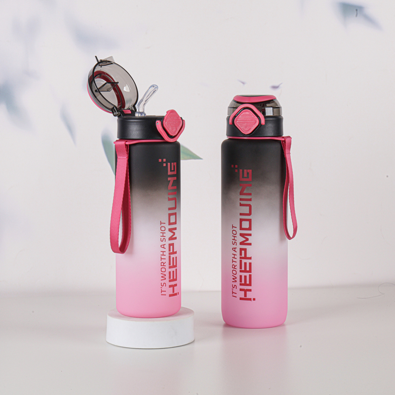 303-1 and 304-1 Gradient-colored plastic water bottle image 6