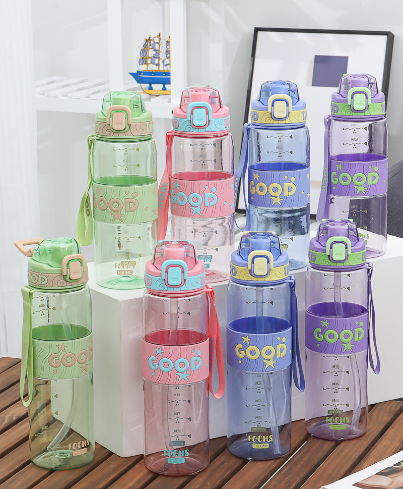 336A and 337A Plastic sports water bottle image 1