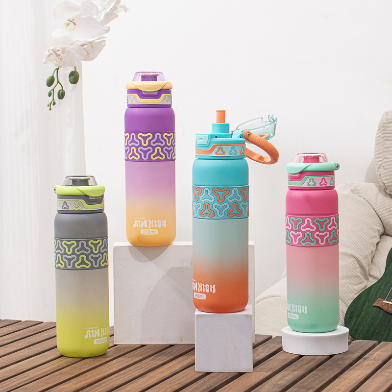 338-1A and 339-1A Gradient-colored plastic water bottle image 5