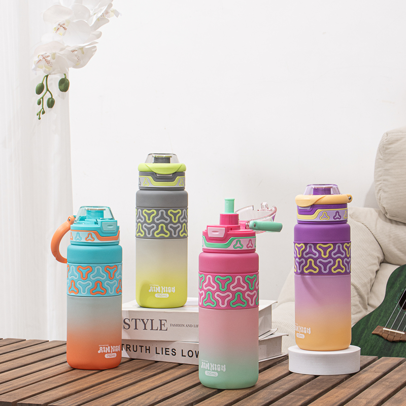 338-1A and 339-1A Gradient-colored plastic water bottle image 6