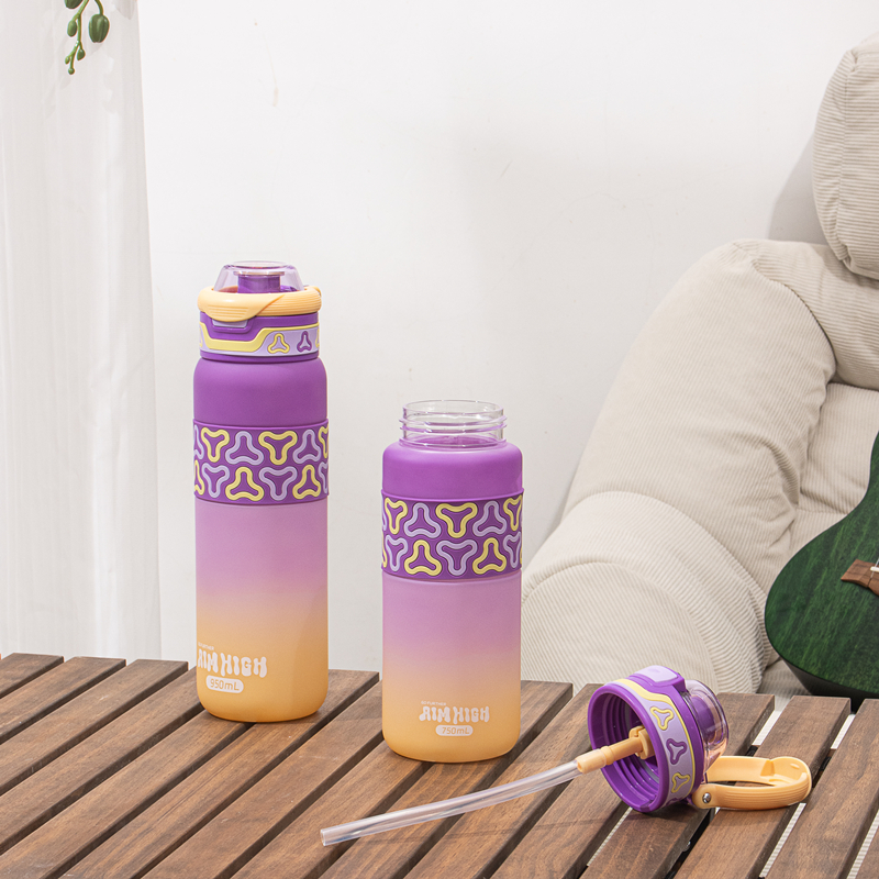 338-1A and 339-1A Gradient-colored plastic water bottle image 7