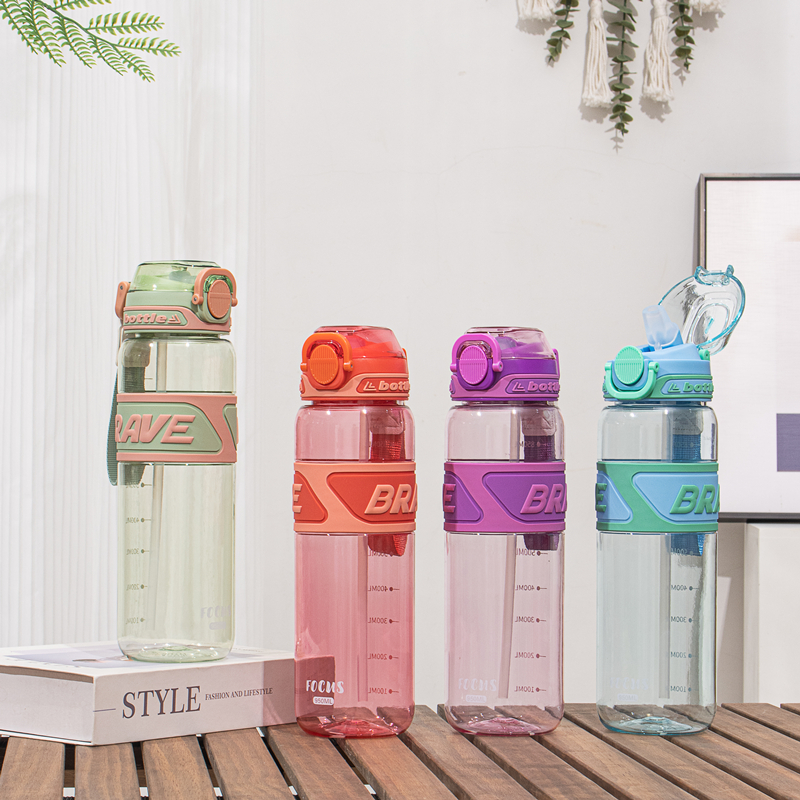 349 and 350 Plastic sports water bottle image 2
