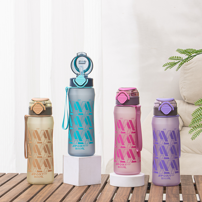 351 and 351-1 Plastic sports water bottle image 1