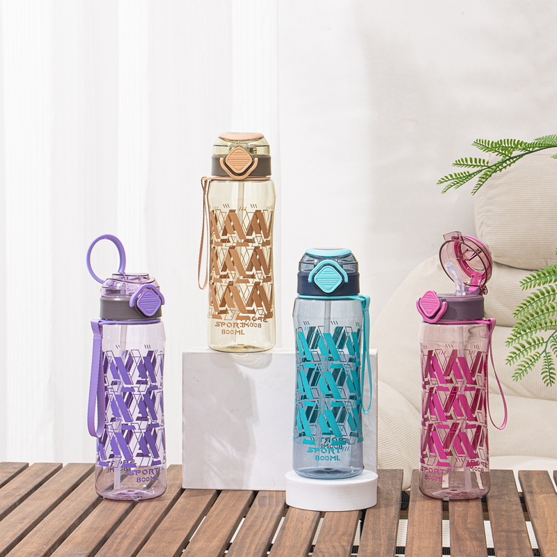 351 and 351-1 Plastic sports water bottle image 2