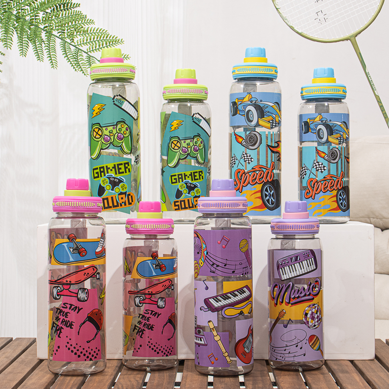 359 and 360 Thermal transfer plastic water bottle image 1
