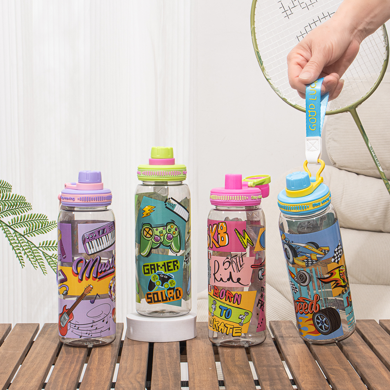 359 and 360 Thermal transfer plastic water bottle image 2