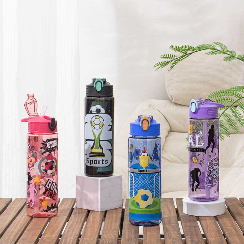 321 and 321-1 Plastic sports water bottle image 2